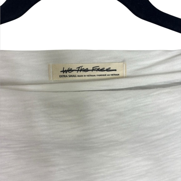 Free People Slouchy White Kimmi Long-Sleeve Cowlneck Top Size XS - Picture 3 of 10